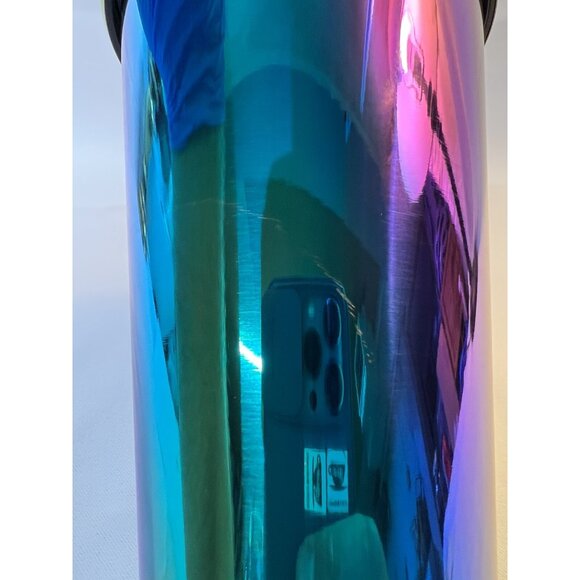 Starbucks Stainless Steel Cold Cup Iridescent 16 fl oz Holographic Purple Green - Picture 9 of 9